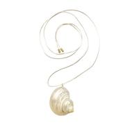 Maxtonser Elegante collana di conchiglie naturali con perle accento orecchini delicati gioielli collana accessori per lei