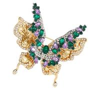 Maxtonser Elegante spilla a forma di farfalla con design a strati elettrolitico, accessorio per gioielli per occasioni speciali