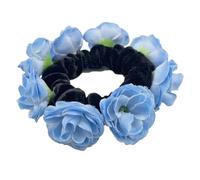 Maxtonser Grande fiore artificiale scrunchies per le donne elastico capelli scrunchy Bobbles coda di cavallo titolare moda francese Hairband