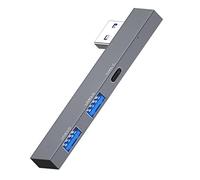 Maxtonser Hub USB a 3 porte 2.0 USB/tipo C Splitter per computer portatile Accessori per notebook in lega di alluminio Multi Extender Gadget