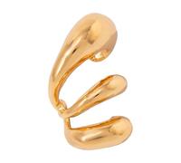 Maxtonser Lightweight Multilayer Hollow Ear Clips Without Piercing Needed Gold And White Gold Options Ear Accessories, for Daily We