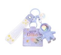 Maxtonser Moda Spazio Astronauta Portachiavi Tramonto Proiettore Luce Portachiavi Ciondolo Femminile Coppia Borsa Ornamento Portachiavi Regali