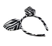 Maxtonser Morbido cerchietto con orecchie di zebre, strisce e orecchie di animali, per bambini, per spettacoli di animali, costume da cartone animato, orecchie zebra