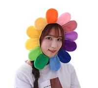 Maxtonser Petali di peluche morbidi colorati arcobaleno per adulti