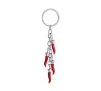 Maxtonser Portachiavi alla Moda con Peperoncino, Ciondolo Elegante per Borsa, Portachiavi in Lega Durevole, Portachiavi con Effetto Goccia d'olio Unico