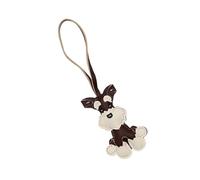 Maxtonser Portachiavi multiuso a forma di cane Schnauzer, accessorio alla moda per gli amanti degli animali domestici e individui alla moda in robusta pelle PU