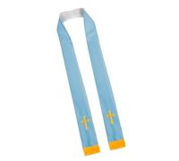 Maxtonser Reversible Clergy Mass Stole Scarf Double Side Crossed Design, for Clergy Services And Worship Event