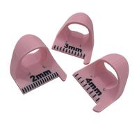 Maxtonser Righello per cucito patchwork, 3 pezzi, strumento ausiliario per cucire patchwork, strumento ausiliario, 2 mm, 3 mm, 4 mm