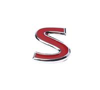 Maxtonser Rosso S Metallo Badge Sticker per