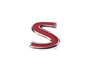 Maxtonser Rosso S Metallo Badge Sticker per