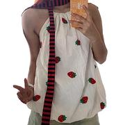 Maxtonser Sciarpa da donna cool, a righe, lunga, lavorata a maglia, alla moda, unisex, da strada, casual, foulard, a righe sottili lunghe, nero/rosso, 4x180CM