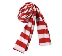 Maxtonser Sciarpa Donna Raffreddata Scialle A Righe Lungo In Maglia Sciarpe Di Moda Unisex Rosso Casual Da Strada