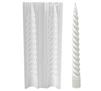 Maxtonser Stampi cilindrici a spirale per candele, stampi in silicone per realizzare candele, stampi fatti a mano per feste