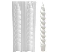 Maxtonser Stampi cilindrici a spirale per candele, stampi in silicone per realizzare candele, stampi fatti a mano per feste