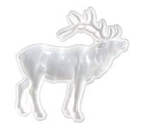 Maxtonser Stampi in silicone a forma di alce stampo in resina animale grande statua di animali che fanno stampo per colata epossidica per decorazione da parete per porte