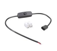 Maxtonser Type C Female To 2Pin Bare Wire Power Cable Open End Wire with Switching Terminals Connectors, for Lamp Fan Toy 5V2A Char