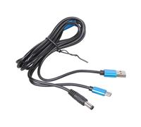 Maxtonser USB to Type C And 5.5x2.5mm Double Port Charging Cable Splitter Power Cord, for 5V Devices with Multiple Length Option