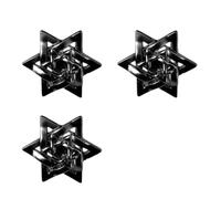 Maxtonser Vintage Hexagram Alloy Brooch Elegant Retro Design Sturdy Allergy Resistant Jewelry Accessory, for Women Men