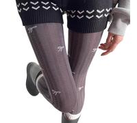 Maxtonser Women's Elegant Bowknot Pattern Opaque Tights, Stretchy Fabric Pantyhose Stockings, for Winter Autumn Comfort And Warmth
