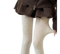 Maxtonser Women's Elegant DOT Pattern Cotton Opaque Tights Ribbed Fabric Pantyhose Stockings, for Winter Autumn Comfort And Warmth