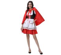 maxToonrain Costume da Cappuccetto Rosso per Natale, Compleanno, Halloween