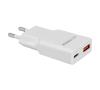 MAXTRACK Caricatore rapido MQ2L - 2 porte USB-C & USB-A, 30 W, tecnologia GaN, PD 30 W & QC 3.0, ultra piatto 1,5 cm