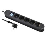 Maxtrack nv 57-3 l multipresa con interruttore nero schuko 1 pz