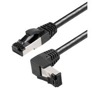 Maxtrack TI49-5L RJ45 Cavo di rete, cavo patch CAT 8.1 S/FTP 5 m Nero angolato