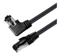 Maxtrack TI51-3L RJ45 Cavo di rete, cavo patch CAT 8.1 S/FTP 3 m Nero angolato