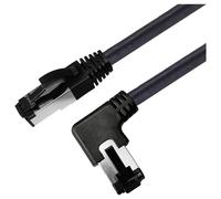 Maxtrack TI52-3L RJ45 Cavo di rete, cavo patch CAT 8.1 S/FTP 3 m Nero angolato