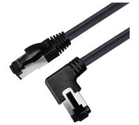 Maxtrack TI52-5L RJ45 Cavo di rete, cavo patch CAT 8.1 S/FTP 5 m Nero angolato