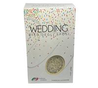 Maxtris Wedding Riso degli Sposi Antimacchia Bianco 250 gr per Matrimonio Cerimonie Lancio Riso