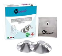 Maxuals-Paracapezzoli Allattamento in Argento, Coppette Argento Capezzoli Copricapezzoli d'Argento Seno,Protezione Ragadi Lacerazioni,Antibatterico Naturale cicatrizzante Senza Nichel