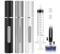 Maxumille 3 Pezzi 8ml Porta Profumo da Borsetta, Atomizzatore di Profumo con Finestra, Ricaricabile Spruzzino Vaporizzatore Profumo da Viaggio, Mini Bottiglia Spray Portatile per Viaggi Aerei, Vita