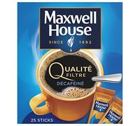 Maxwell House Décaféiné Solubile 25 Sticks 45G