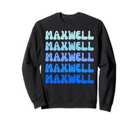 Maxwell Retro Name Stack Design Felpa