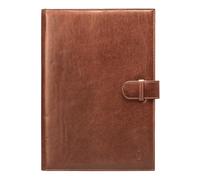 Maxwell Scott - Cartellina per riunioni in pelle, personalizzabile