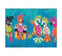 Maxwell & Williams Asciugamano da tè con stampa di cuori d'amore e disegno di chiacchiere, 1% cotone, turchese, 5 x 7 cm