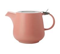 Maxwell & Williams AY0325 - Teiera corallo, 600 ml, serie Tint - Porcellana, in acciaio inox classico, con colino
