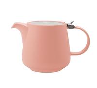 Maxwell & Williams AY0349 - Teiera corallo, 1200 ml, serie Tint - Porcellana, acciaio inox classico, colino