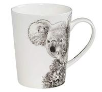 Maxwell & Williams DX0516 - Tazza da caffè alta Koala, 460 ml, in ceramica, in bianco e nero, motivo: animali, in confezione regalo
