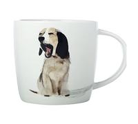 Maxwell & Williams DX1061 Tazza da caffè 400 ml - Serie Best Furry Friends - Porcellana con cane sbadigliato, in confezione regalo