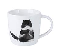Maxwell & Williams DX1223 Tazza da caffè 400 ml - Serie Feline Friends - Porcellana bianca gatto grumpy - in confezione regalo