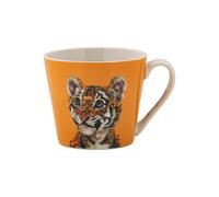 Maxwell & Williams DX1280 Tazza da caffè rotonda Tiger 370 ml - Tazza in porcellana Wild Planet con motivo animale colorato, confezione regalo