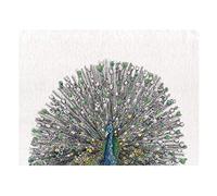 Maxwell & Williams Marini Ferlazzo Birds Strofinaccio da Cucina in Cotone Stampato con Pavone Reale, Colore Nero / Bianco, 50 x 70