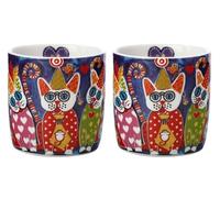 Maxwell & Williams SET 2 TAZZINE CAFFE' ESPRESSINI 100ML LOVE HEARTS CUP CAKES