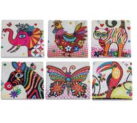 Maxwell & Williams Smile Style Posey 6 sottobicchieri assortiti cm 9 x 9