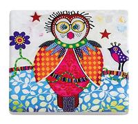 Maxwell & Williams Sottobicchiere Smile Style boobook gufo 9 x 9 cm ceramica & Sughero