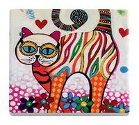 Maxwell & Williams Sottobicchiere Smile Style Tabby Gatto 9 x 9 cm ceramica & Sughero