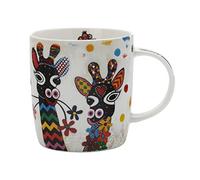 Maxwell & Williams - Tazza con mucca Betsy, in porcellana, multicolore, Porcellana, Zafara (Giraffe)